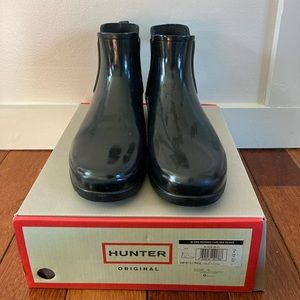 Hunter Women’s Original Refined Chelsea Gloss boots Sz 10